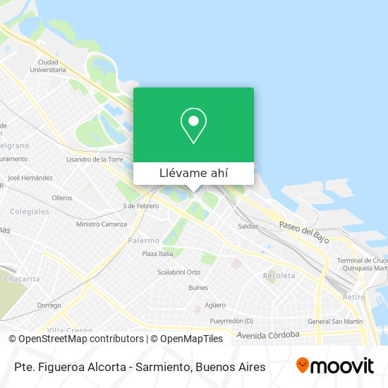Mapa de Pte. Figueroa Alcorta - Sarmiento