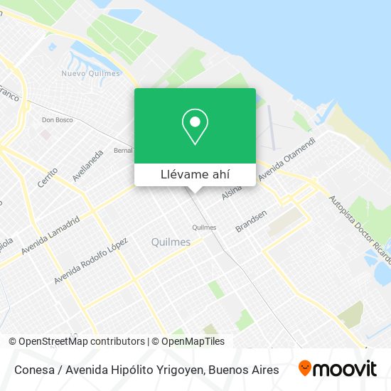 Mapa de Conesa / Avenida Hipólito Yrigoyen