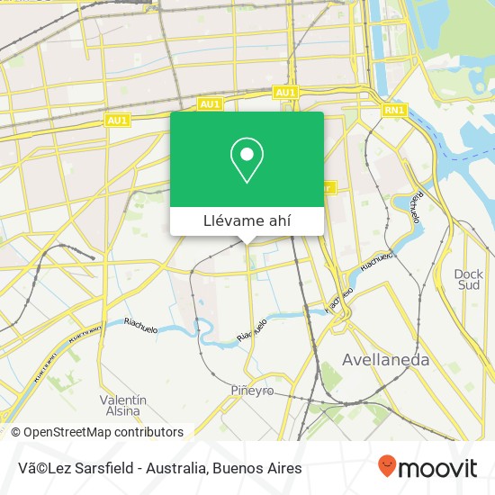 Mapa de Vã©Lez Sarsfield - Australia