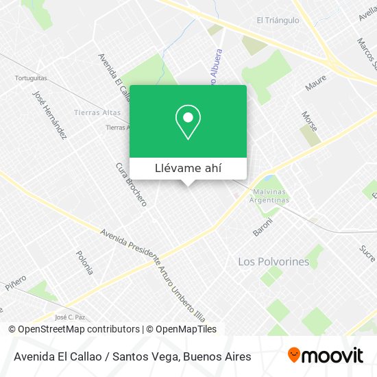 Mapa de Avenida El Callao / Santos Vega