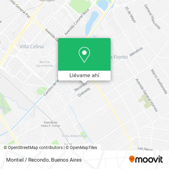 Mapa de Montiel / Recondo