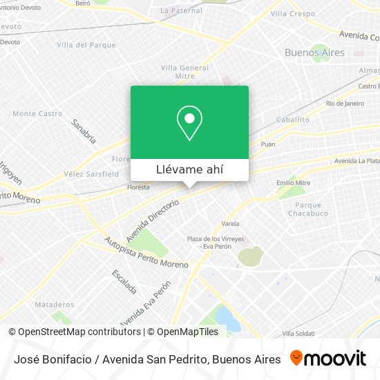 Mapa de José Bonifacio / Avenida San Pedrito