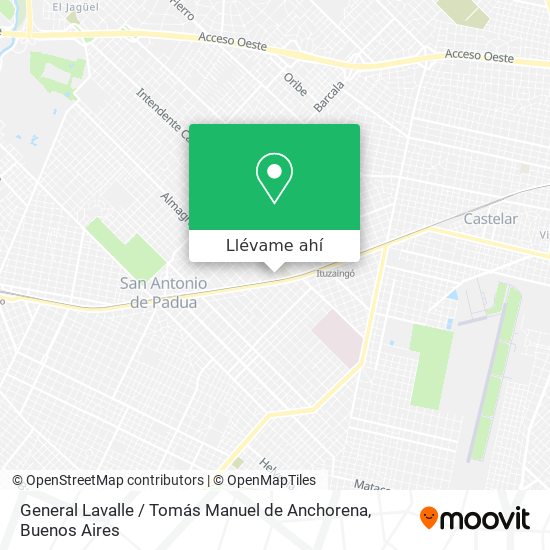 Mapa de General Lavalle / Tomás Manuel de Anchorena