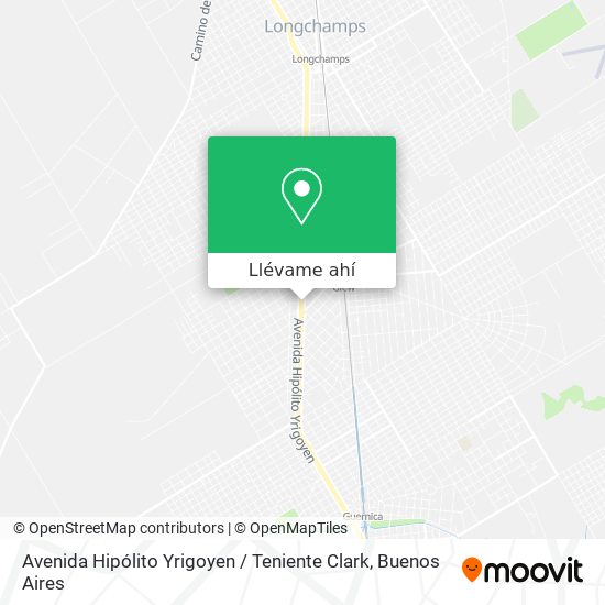Mapa de Avenida Hipólito Yrigoyen / Teniente Clark
