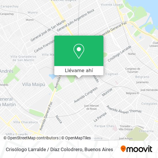 Mapa de Crisólogo Larralde / Díaz Colodrero