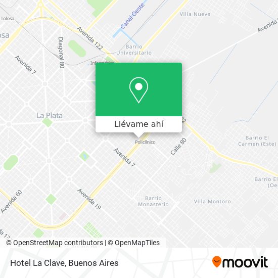Mapa de Hotel La Clave