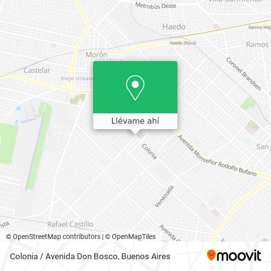 Mapa de Colonia / Avenida Don Bosco