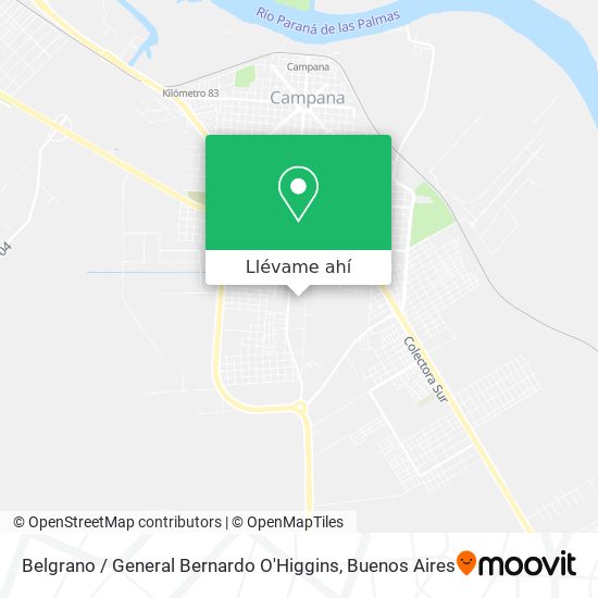 Mapa de Belgrano / General Bernardo O'Higgins