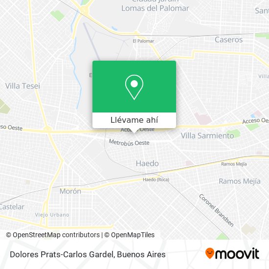 Mapa de Dolores Prats-Carlos Gardel