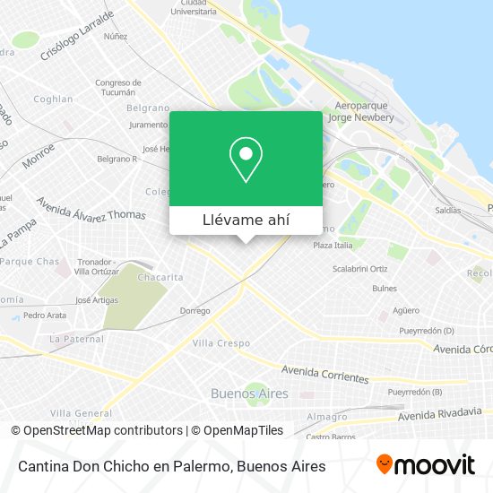 Mapa de Cantina Don Chicho en Palermo