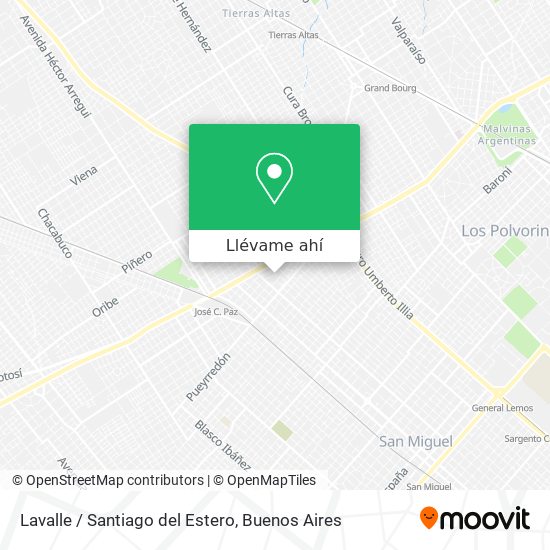 Mapa de Lavalle / Santiago del Estero