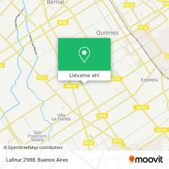 Mapa de Lafinur 2988
