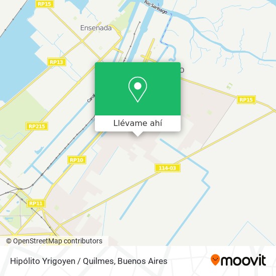 Mapa de Hipólito Yrigoyen / Quilmes