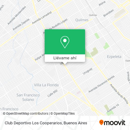 Mapa de Club Deportivo Los Cooperarios