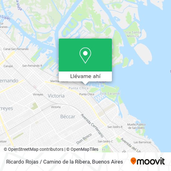 Mapa de Ricardo Rojas / Camino de la Ribera