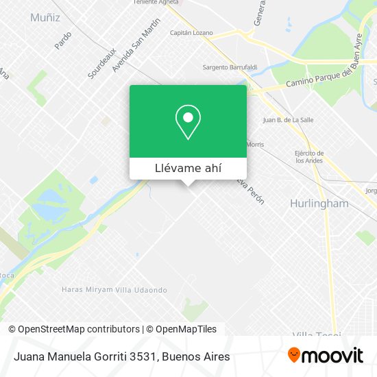 Mapa de Juana Manuela Gorriti 3531