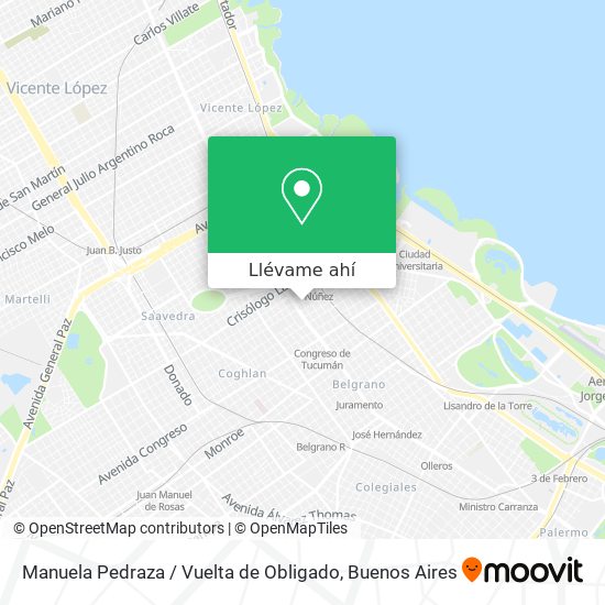 Mapa de Manuela Pedraza / Vuelta de Obligado