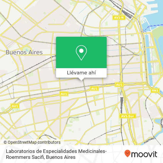 Mapa de Laboratorios de Especialidades Medicinales-Roemmers Sacifi