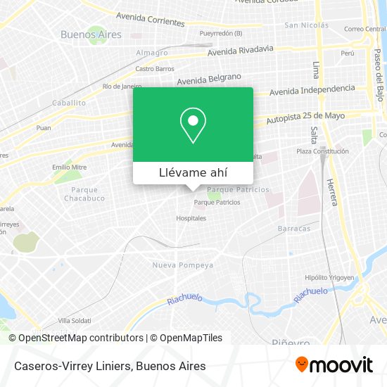 Mapa de Caseros-Virrey Liniers