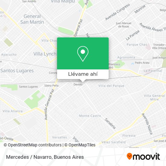 Mapa de Mercedes / Navarro