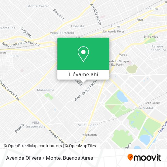 Mapa de Avenida Olivera / Monte