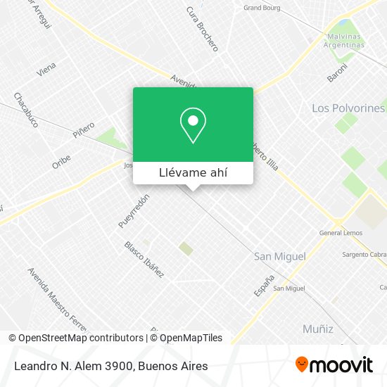 Mapa de Leandro N. Alem 3900