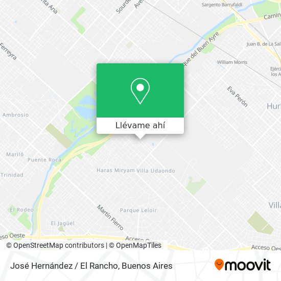Mapa de José Hernández / El Rancho