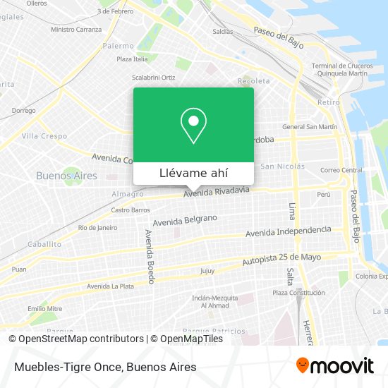 Mapa de Muebles-Tigre Once