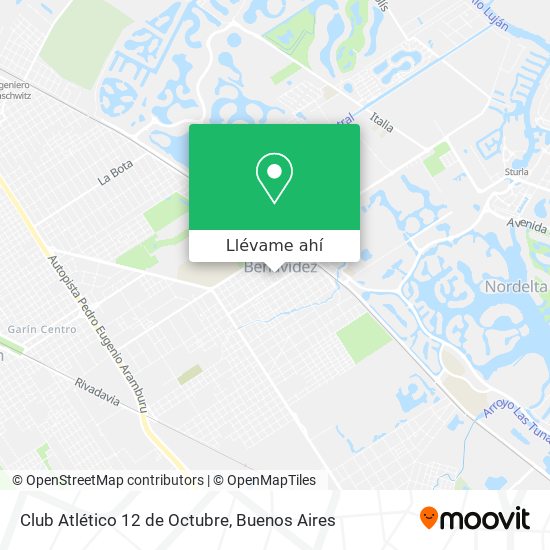 Mapa de Club Atlético 12 de Octubre