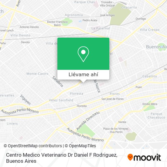 Mapa de Centro Medico Veterinario Dr Daniel F Rodriguez