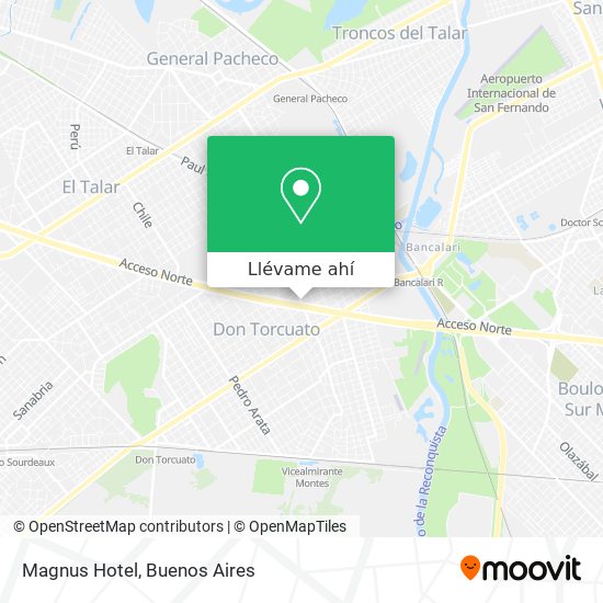 Mapa de Magnus Hotel