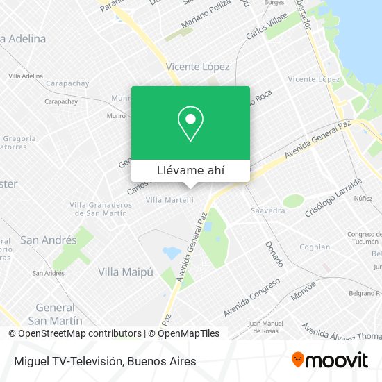 Mapa de Miguel TV-Televisión