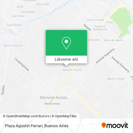 Mapa de Plaza Agustin Ferrari