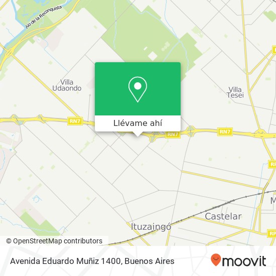 Mapa de Avenida Eduardo Muñiz 1400