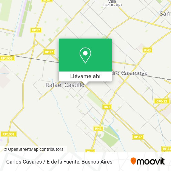 Mapa de Carlos Casares / E de la Fuente