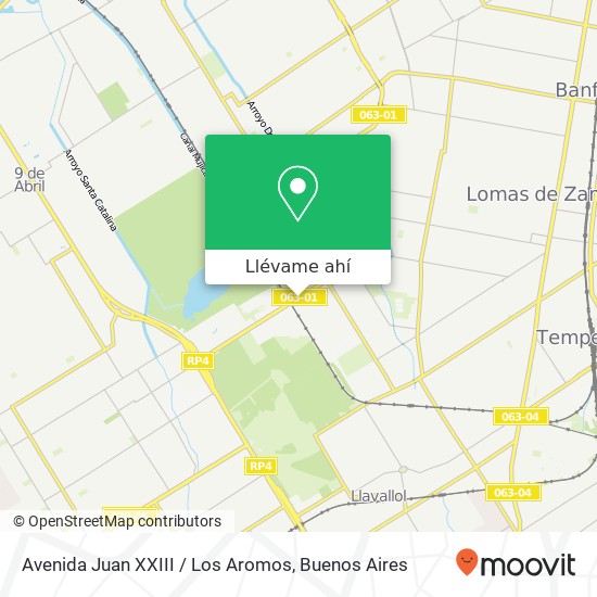 Mapa de Avenida Juan XXIII / Los Aromos