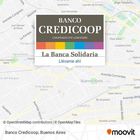 Mapa de Banco Credicoop