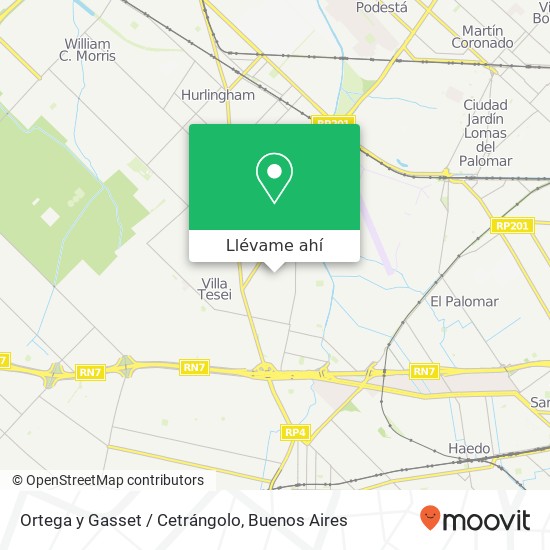 Mapa de Ortega y Gasset / Cetrángolo