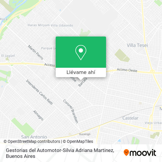 Mapa de Gestorias del Automotor-Silvia Adriana Martinez