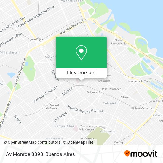 Mapa de Av Monroe 3390