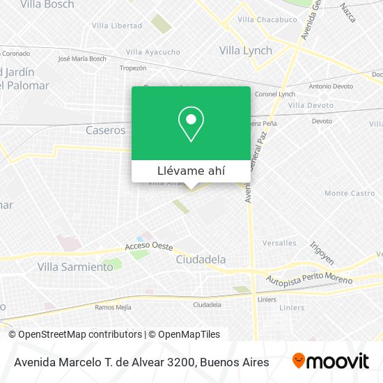 Mapa de Avenida Marcelo T. de Alvear 3200