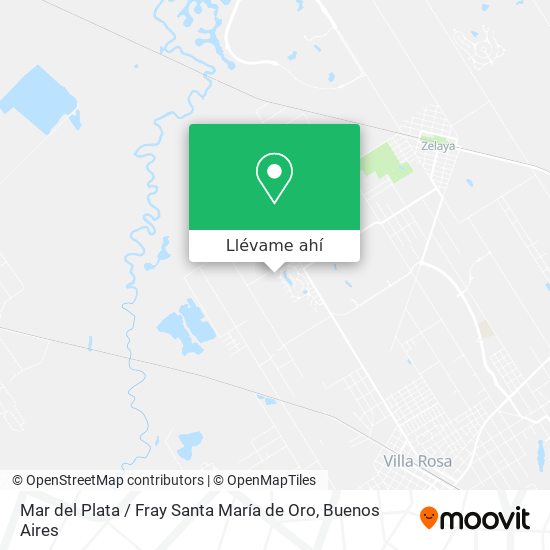 Mapa de Mar del Plata / Fray Santa María de Oro