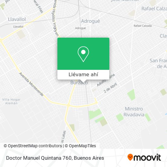 Mapa de Doctor Manuel Quintana 760