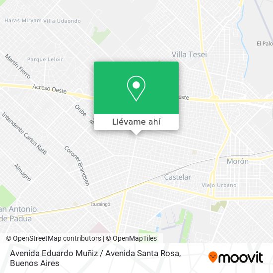 Mapa de Avenida Eduardo Muñiz / Avenida Santa Rosa