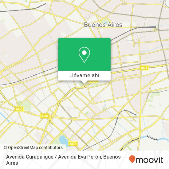 Mapa de Avenida Curapaligüe / Avenida Eva Perón