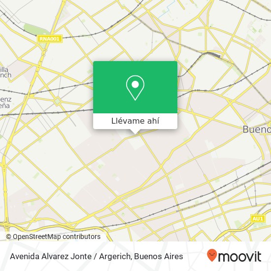 Mapa de Avenida Alvarez Jonte / Argerich