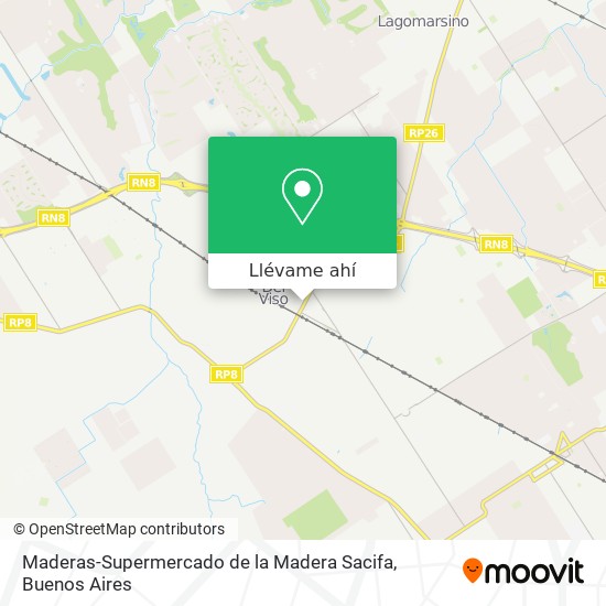 Mapa de Maderas-Supermercado de la Madera Sacifa