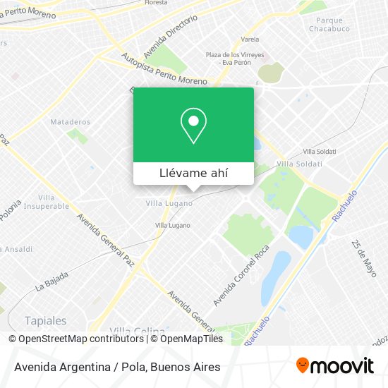 Mapa de Avenida Argentina / Pola