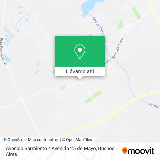 Mapa de Avenida Sarmiento / Avenida 25 de Mayo
