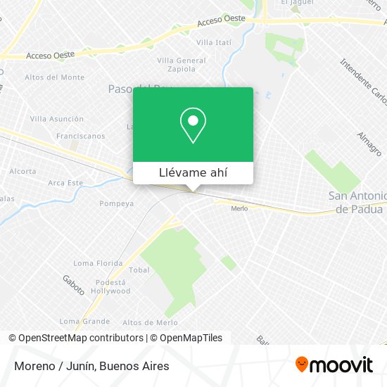 Mapa de Moreno / Junín